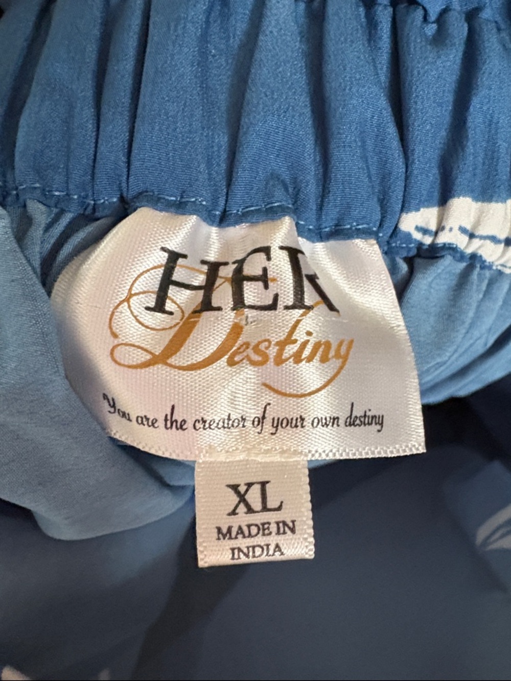 NWT Her Destiny Nautical Sailboat Print Midi Skirt in Blue XL - Picture 6 of 8